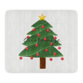 Green Christmas Tree Thunder_Cove Schneidebrett (Vorderseite)