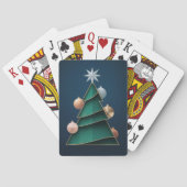 Green Christmas Tree Vector Card Deck Spielkarten (Rückseite)