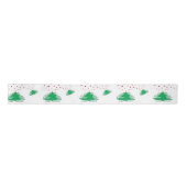 Green Christmas Tree Wide Satin Ribbon, 2 Yard Satinband (Vorderseite)