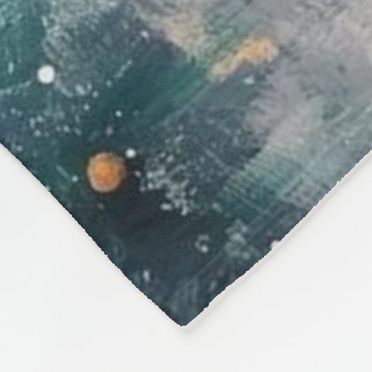 Green Christmas Trees Winter Forest Fleecedecke (Ecke)