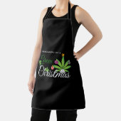 Green Christmas Weed Shirt Schürze (InSitu)
