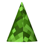 Green Chunky Pixel Party Hat Partyhütchen (Rückseite)