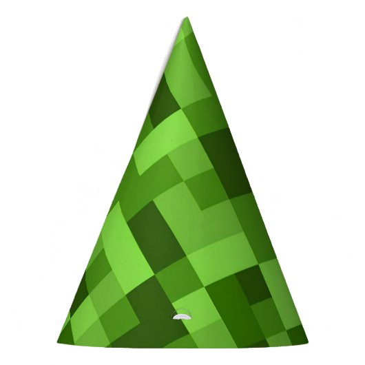 Green Chunky Pixel Party Hat Partyhütchen (Links)