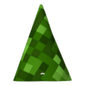 Green Chunky Pixel Party Hat Partyhütchen (Rechts)