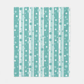 Green Circle Pattern Blanket Fleecedecke (Vorderseite)