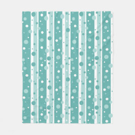 Green Circle Pattern Blanket Fleecedecke