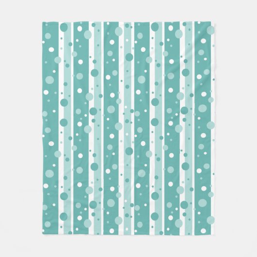 Green Circle Pattern Blanket Fleecedecke (Vorderseite)