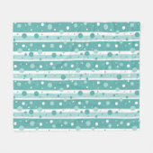 Green Circle Pattern Blanket Fleecedecke (Vorderseite (Horizontal))