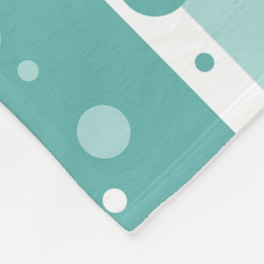Green Circle Pattern Blanket Fleecedecke (Ecke)