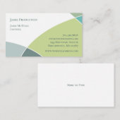 Green Circles Retro-Visitenkarte Visitenkarte (Vorne/Hinten)