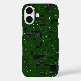 Green Circuit Board iPhone 16 Hülle