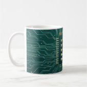 Green Circuit Board Kaffeetasse (Links)