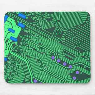 Green Circuit Board Mousepad