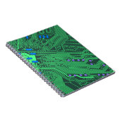 Green Circuit Board Notizblock (Rechte Seite)