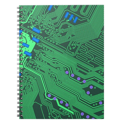 Green Circuit Board Notizblock (Vorderseite)