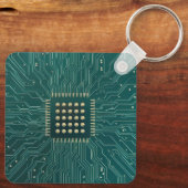 Green Circuit Board Schlüsselanhänger (Rückseite)