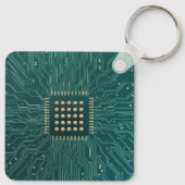 Green Circuit Board Schlüsselanhänger (Rückseite)