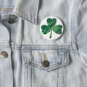 Green Circuit Board St Patrick Day Kleeblatt Button (Beispiel)
