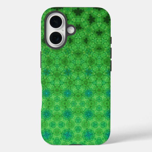Green Circular Pattern Phone Case (Rückseite)