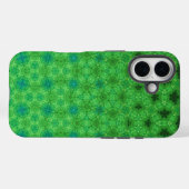 Green Circular Pattern Phone Case (Rückseite (Horizontal))