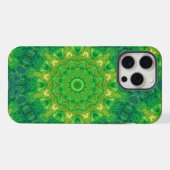 Green Circular Pattern Phone Case iPhone Hülle (Rückseite (Horizontal))