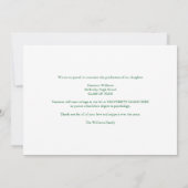 Green Class of 2026 Graduate Photo Graduation Ankündigung (Rückseite)