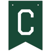 Green Class Of 2026 Graduation Party Wimpelkette (Zweite Fahne)