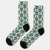 Green Class of 2026 Graduation Socken (Linkes Detail)