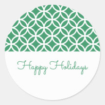 Green Classy Diamond Urlaubsaufkleber