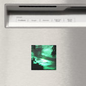 Green Clouded Sunrise Magnet (In Situ (Geschirrspüler))
