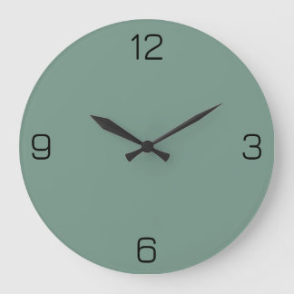Green Clover 769789 Color mit Option zum Hinzufüge Große Wanduhr