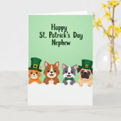 Green Clover Animal Friends Card Karte (Gelbe Blume)