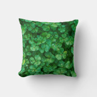 Green Clover Blätter mit Wassertropfen