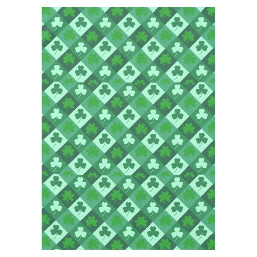 Green Clover for St Patrick Day Tischdecke (Vorderseite)