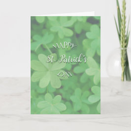Green Clover Happy St. Patrick's Day Karte