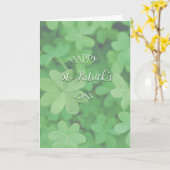Green Clover Happy St. Patrick's Day Karte (Gelbe Blume)