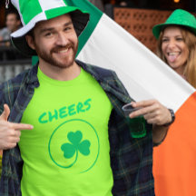 Green Clover Kleeblatt Irish Cheers St Patrick's