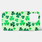 Green Clover Kleeblatt Irland Irish Retro Elegant Case-Mate iPhone Hülle (Rückseite (Horizontal))
