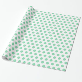 Green Clover Kleeblatt Luck of the Irish Geschenkpapier
