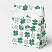 Green Clover Kleeblatt Pattern St Patrick`s Day Geschenkschachtel (Vorderseite)