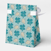 Green Clover Kleeblatt Pattern St Patrick`s Day Geschenkschachtel (Rückseite)