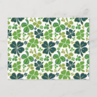 Green Clover Kleeblatt Pattern St Patrick`s Day Po