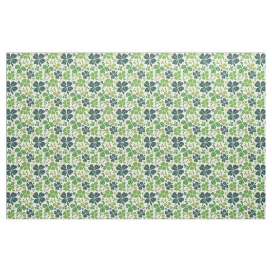Green Clover Kleeblatt Pattern St Patrick`s Day Stoff (Yard (91,4 cm))