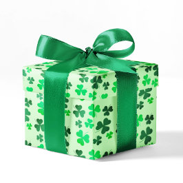 Green Clover Kleeblatt St Patricks Day Irish Party Geschenkpapier