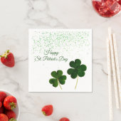 Green Clover Kleeblatt St. Patricks Day Serviette (Beispiel)