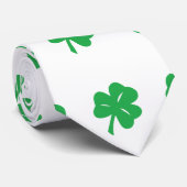 Green Clover Leaf Krawatte (Gerollt)