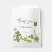 Green Clover Leaf St Patricks Day Danke Geschenktütchen (Vorderseite)