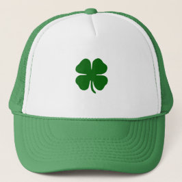 Green Clover Lucky Irish Truckerkappe