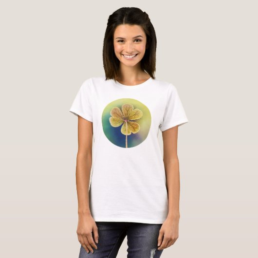 Green Clover Macro T-Shirt (Vorne ganz)