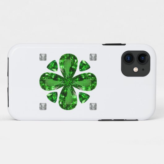 Green Clover Pattern Case-Mate iPhone Hülle (Rückseite (Horizontal))